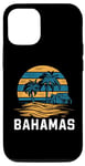 Coque pour iPhone 15 Pro « BAHAMAS » Retro Sunset Vacation Ready