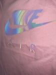 NIKE AIR T-shirt Girls Top Pink New Tags Age 2 Years Age 24 Months Short Sleeved