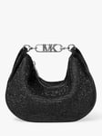 Michael Kors Kendall Embellished Pouch Shoulder Bag, Black