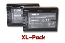vhbw set de 2 batteries 500mAh pour caméscope Sony Alpha DSLR-A230, DSLR-A230L, DSLR-A230Y, DSLR-A290, DSLR-A290L, DSLR-A290Y, DSLR-A330