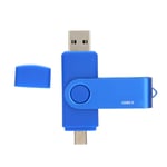 USB Flash Drive 12.0 16GB / 32GB / 64GB / 128GB with Two Ports, USB 2.0 Flash Drive Memory Stick Storage Expansion Flash Drive for iPhone iOS Android Smartphone(32G)