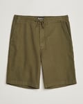 Barbour Lifestyle Linen/Cotton Drawstring Shorts Military Green