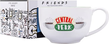FRIENDS COFFEE MUG TV SHOW LARGE CENTRAL PERK CUP IN GIFT BOX