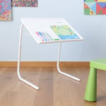 Foldbart Bord - Justerbar højde & vinkel - Læse/arbejdsbord - Også perfekt som bord til børn - Hvid