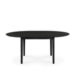 Ethnicraft - Bok Extendable Dining Table Black Oak Round 129-179 cm - Matbord - Alain Van Havre - Svart - Trä