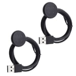 2x Smartwatch USB-A Charging Cable Magnetic 4-Pin for Goo-gle Pixel Watch 2