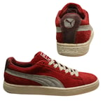 Puma Suede Classic Rugged Lo Casual Mens Distressed Red Trainers 355366 03 B51C
