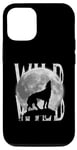 iPhone 13 Pro All You Need Sunset and a wolf I Love My wolf Wild Retro Case