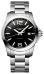 LONGINES L37594586 Conquest Quartz (41mm) Black Dial / Watch