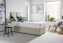 Silentnight Hatfield Single Memory Divan Bed - Sand