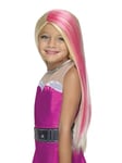 Rubies - Barbie Officiel - Perruque Barbie Super Sparkle pour Enfants - Taille unique - Perruque Barbie Princesse pour compléter un déguisement Halloween, Carnaval, Noël