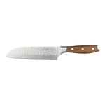 Rockingham Forge RF-7095 Ashwood Series 17.5cm Santoku Knife with Ice Hardened Vanadium Steel Blades, Heat-Treated Natural Handles