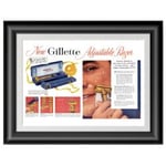 Barba Prints - Gillette Toggle Adjustable Safety Razor 13x18 cm