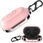 HALLEAST Galaxy Buds Case TPU Compatible with samsung galaxy buds plus/ galaxy buds + (2020) and Galaxy Buds (2019) - Full Protection galaxy buds plus case, Supports Wireless Charging, Pink.