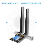 AUCUNE Carte Réseau Wi-Fi avec Bluetooth 4.0 Adaptateur PCI Express Double Bande sans Fil 433Mbps Supporte Windows7,8,10 HB066