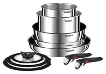 Tefal Ingenio Emotion 10 Piece Stainless Steel Pan Set