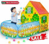 Kids Pop Up Play Tent Baby Playhouse With Ball Pit for Indoor/Outdoor Best Gifts
