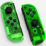 Left Right Housing For Nintendo Switch Joy-con Shell Set Clear Transparent Green