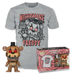 Figurine Funko Pop - Five Nights At Freddy's - Freddy L'ours (Glow In The Dark) - T-Shirt