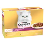 Gourmet Gold Duo Delice 12 x 85 g - Luxury Mix nötkött och kyckling 12 x 85 g