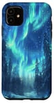 iPhone 11 Aurora Borealis Hiking Outdoor Hunting Forest Case