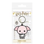 Harry Potter Porte-clés de style Chibi en caoutchouc représentant Dobby Multicolore 4,5 x 6 cm