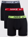 Nike Underwear Mens Trunk 3pk- Multi, Multi, Size M, Men