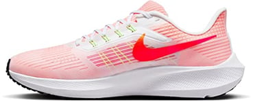 Nike Homme Air Zoom Pegasus 39 Sneaker, White/Total Orange-Bright Crimson-Black, 44 EU