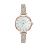Kate Spade New York Klockarmband KSW1470 Läder Grå 10mm