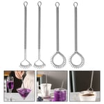 4Pcs Ergonomic Stirring Wire Whisk Mixing Tool for Home Mixing Daily