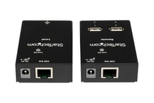 StarTech.com 4-Port USB 2.0 Extender - 165ft (50m) USB Over Cat5/Cat6 Extender - Compact USB 2.0 Over Ethernet Extender (USB2004EXTV) - USB-forlængerkabel - USB 2.0