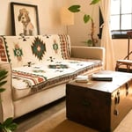 Practical Creative Geometric Rug Ethnic Style Vintage Sofa Bed H 90x90cm