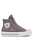 Converse Womens Lift Hi Top Trainers - Off White, Off White, Size 4, Women