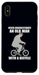 Coque pour iPhone XS Max Ne sous-estimez jamais un vieil homme avec un mème de vélo à vélo