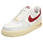 Nike Air Force 1 07 Se Womens White Red Fashion Trainers - 7 UK
