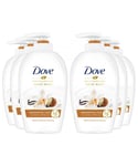 Dove Caring Hand Wash for Moisturised and protected Hands, 6 Pack, 250ml - Cream - One Size