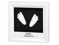 Babykonstset Fönsterskulptur För Barnets Fotavtryck Eller Handavtryck Vit Och Svart 34120078