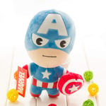 N / A Kawaii The Avengers Plush Toys Hulk Thor Captain America Iron Man Spiderman Stuffed Animal Toys Soft Plush Dolls Great Boys Gift 12cm