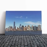Big Box Art Canvas Print Wall Art New York City Skyline (4) | Mounted and Stretched Box Frame Picture | Home Decor for Kitchen, Living, Dining Room, Bedroom, Hallway, Multi-Colour, 30x20 Inch