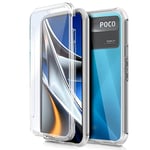 Coque Cool Silicone 3D pour Xiaomi Poco X4 Pro 5G Transparent Avant + Arrière