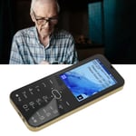 (Gold)Big Button Senior Cell Phone Ultra Thin Body Dual Card Cell Phone BT Dial