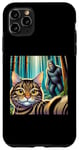 Coque pour iPhone 11 Pro Max Chat Bigfoot Sasquatch Selfie Photo Drôle Rétro Humour