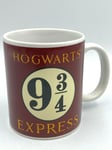 Harry Potter Mug Platform 9 3/4 Hogwarts Express Burgundy Hermanione ,Ron Wizard