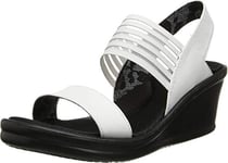 Skechers Women's 38472 Sling Back Sandals, White, 3 UK