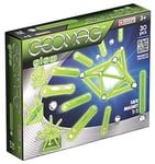 Geomag Classic Glow 335, 30 Pieces - Educational Building Set with Magnetic rods
