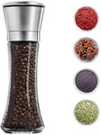 Salt and Pepper Grinder - Premium Stainless Steel Salt and Pepper Mill with Adjustable Coarseness - Salt Grinder and Pepper Shaker Mill (1PCS)