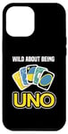 iPhone 13 Pro Max Board Game Uno Cards Wild about being uno Game Card Costume Case