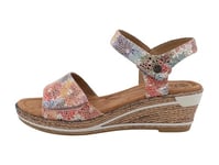 Romika Femme 74r0172002 Sandale, Beige Multi, 37 EU