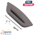 GRAPHITE DOOR HANDLE KIT FOR HOTPOINT WASHING MACHINE WASHER DRYER GREY