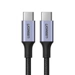 Ugreen USB-C till USB-C kabel 100W PD QC, 2m - Grå